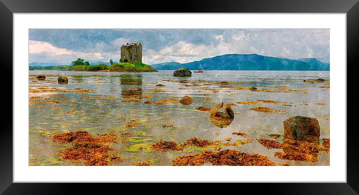  castle stalker - scotland argyll and bute  Framed Mounted Print by dale rys (LP)