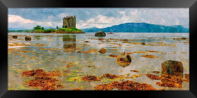  castle stalker - scotland argyll and bute  Framed Print by dale rys (LP)