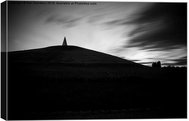  Light Pyramid Silhouette Canvas Print by Dan Davidson