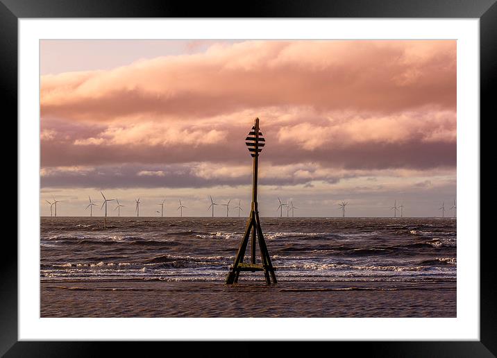  Rotating Wind Power Framed Mounted Print by Peter Stuart
