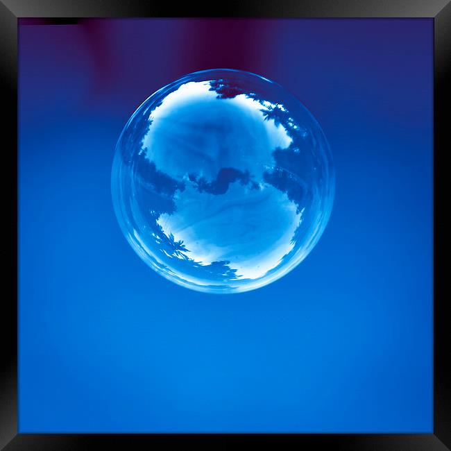 Soap bubble Framed Print by Hassan Najmy