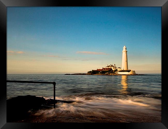 St Marys Lighthouse Framed Print by Alexander Perry