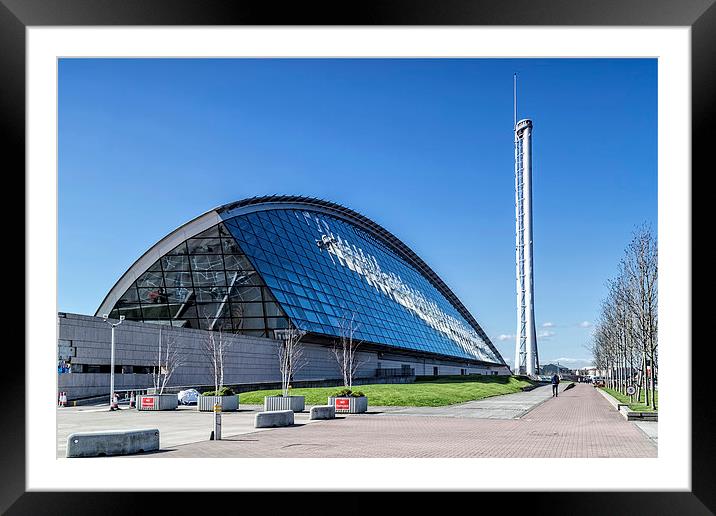 Glasgow Science Centre  Framed Mounted Print by Valerie Paterson