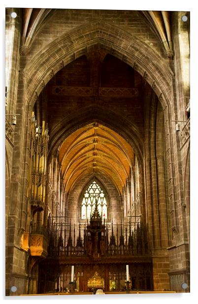 Chester Cathedral Acrylic by David French
