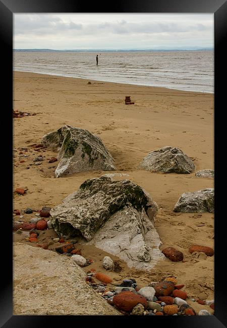 Antony Gormley Statues Crosby Framed Print by David French