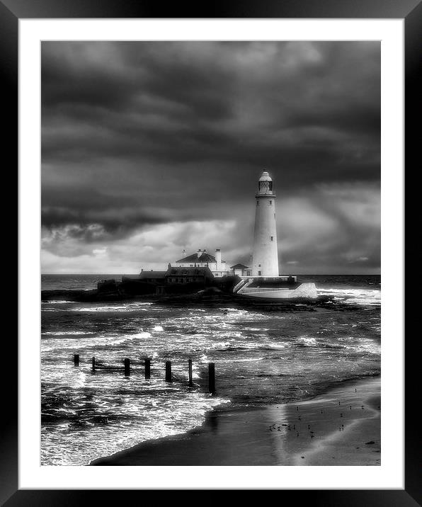  St Marys Lighthouse Framed Mounted Print by Alexander Perry
