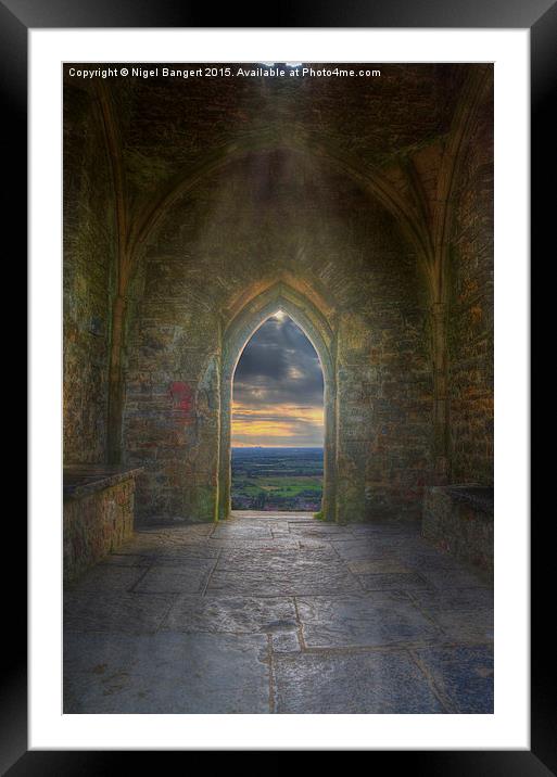   Sunset at St Michael’s Tower Framed Mounted Print by Nigel Bangert