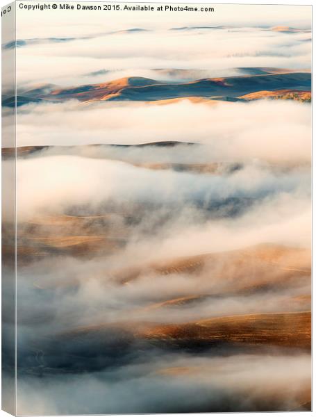 Palouse Fog Clears Canvas Print by Mike Dawson