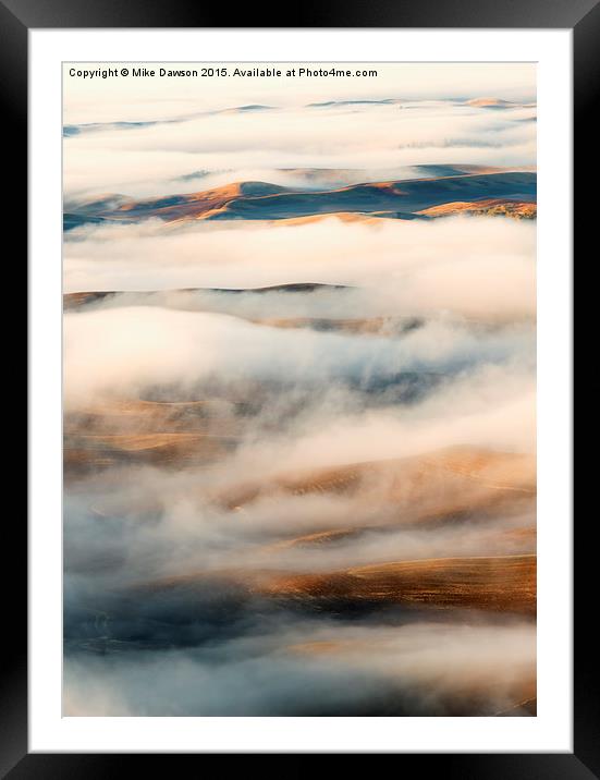Palouse Fog Clears Framed Mounted Print by Mike Dawson