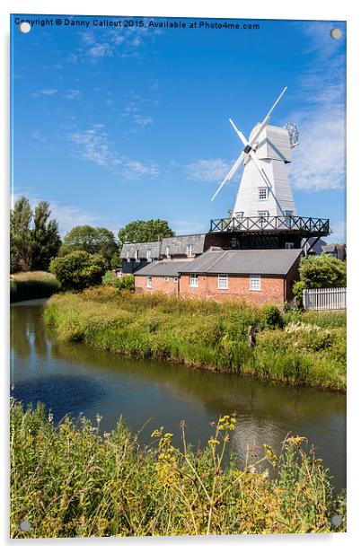 Gibbett Mill, Rye, Sussex, South East England, GB, Acrylic by Danny Callcut