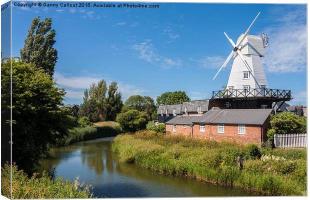 Gibbett Mill, Rye, Sussex, South East England, GB, Canvas Print by Danny Callcut