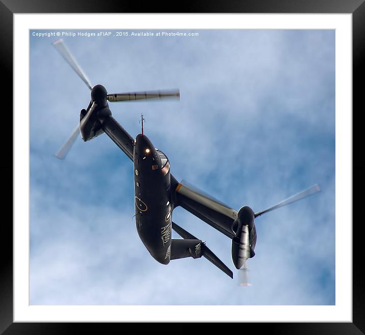  Agusta Westland AW 609 TiltRotor (4) Framed Mounted Print by Philip Hodges aFIAP ,