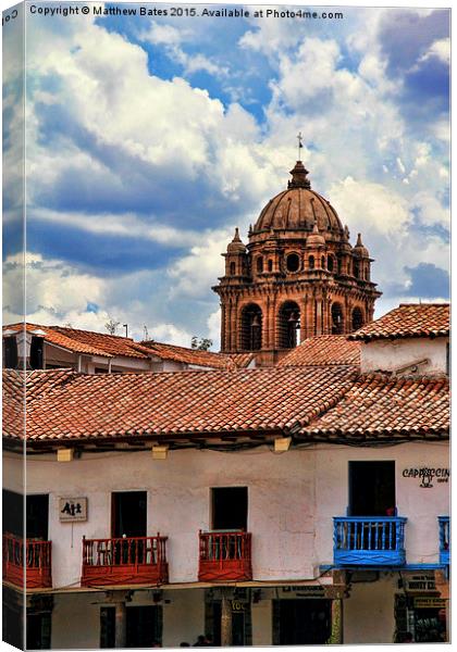 Cuzco Cathedral Canvas Print by Matthew Bates