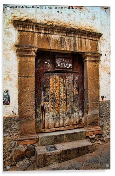 Old doorway Acrylic by Matthew Bates