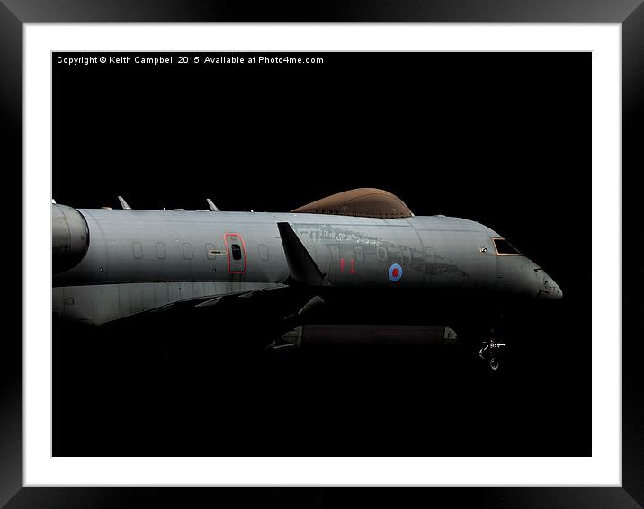 RAF Sentinel  ZJ694 Framed Mounted Print by Keith Campbell