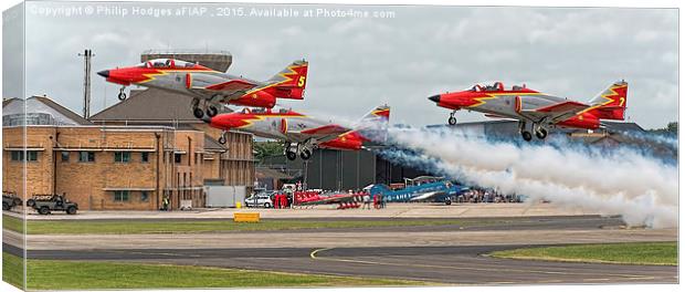  Patrulla Aguila Display Team Canvas Print by Philip Hodges aFIAP ,