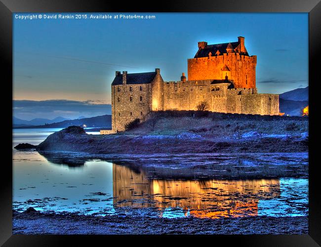  Eilean Donan Castle HDR in the Highlands Framed Print by Photogold Prints