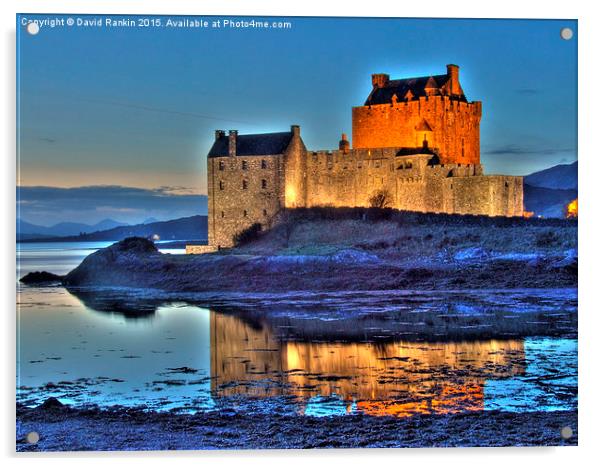  Eilean Donan Castle HDR in the Highlands Acrylic by Photogold Prints