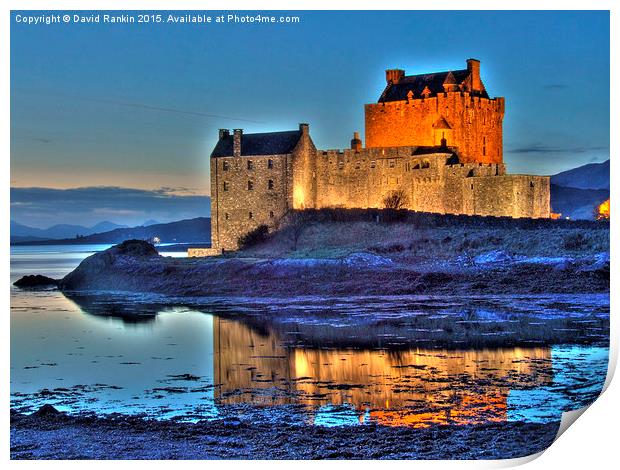  Eilean Donan Castle HDR in the Highlands Print by Photogold Prints