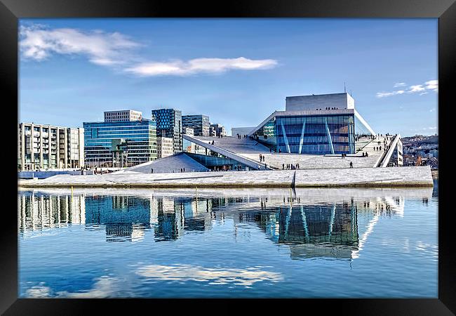 Oslo Opera House Framed Print by Valerie Paterson