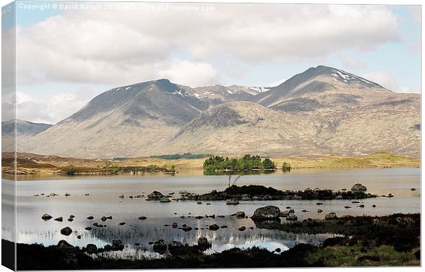 Lochan na h-Achlaise and the Black Mount Canvas Print by Photogold Prints