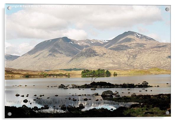 Lochan na h-Achlaise and the Black Mount Acrylic by Photogold Prints
