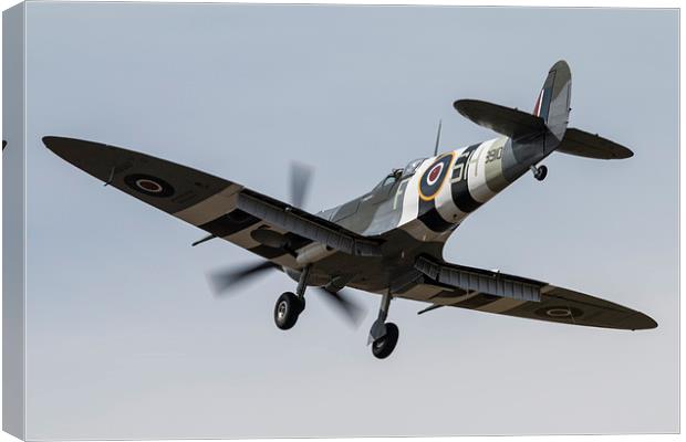 Spitfire AB910 Recovers Canvas Print by J Biggadike