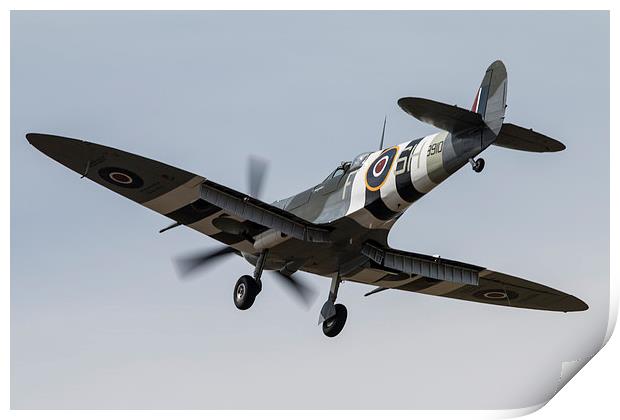Spitfire AB910 Recovers Print by J Biggadike