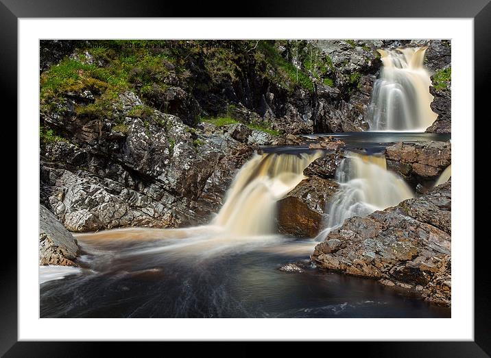  Falls of Tarf Framed Mounted Print by Aaron Casey