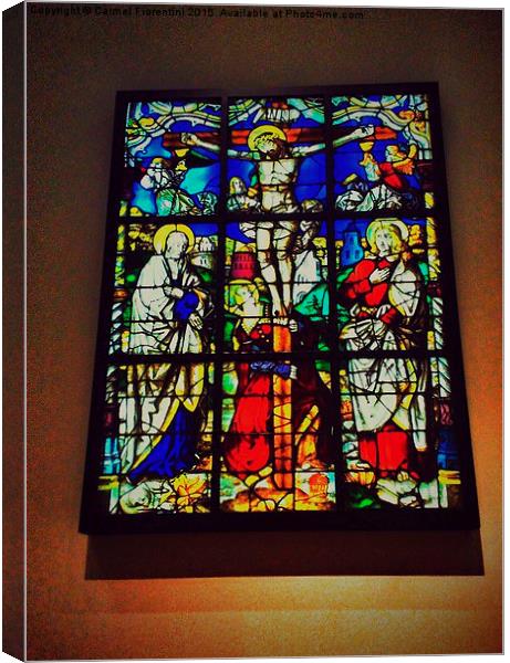  Stained glass window Canvas Print by Carmel Fiorentini