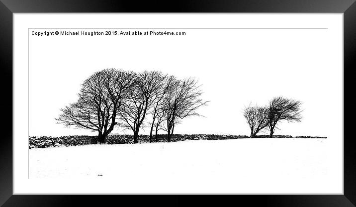  Oakworth Treeline Framed Mounted Print by Michael Houghton