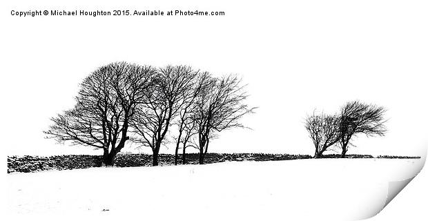  Oakworth Treeline Print by Michael Houghton