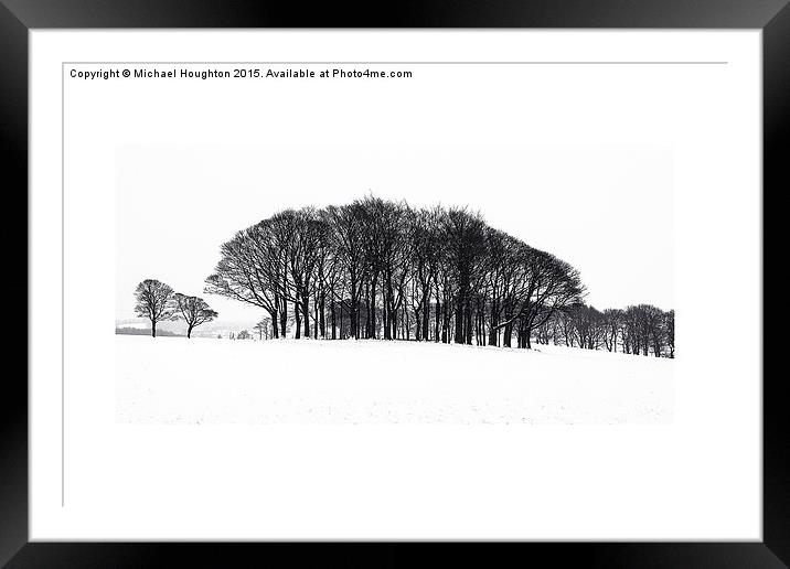  Winter Copse Framed Mounted Print by Michael Houghton