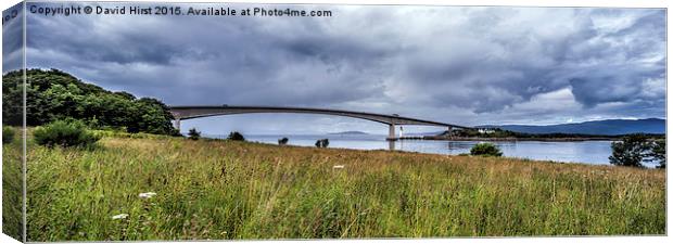  Skye Bridge from Kyleakin side Canvas Print by David Hirst