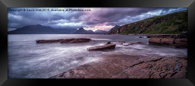  Elgol Panorama Framed Print by David Hirst