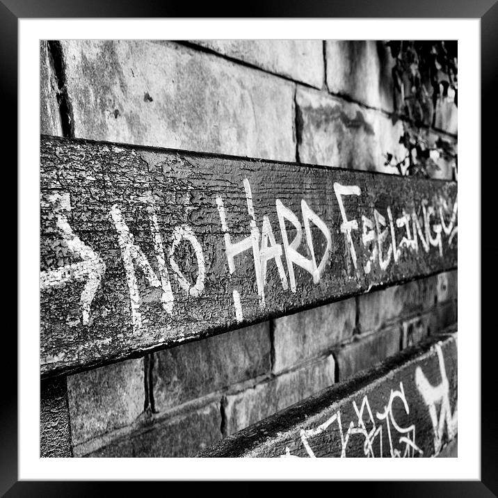  No Hard Feeling Framed Mounted Print by Alexander Perry