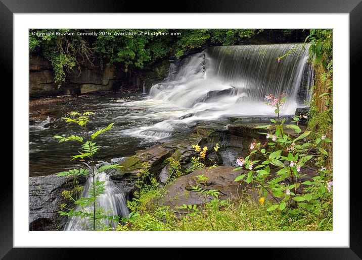  Aberdulais Falls Framed Mounted Print by Jason Connolly