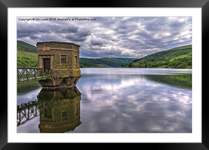  The Beacons From Talybont Dam Framed Mounted Print by Ian Lewis