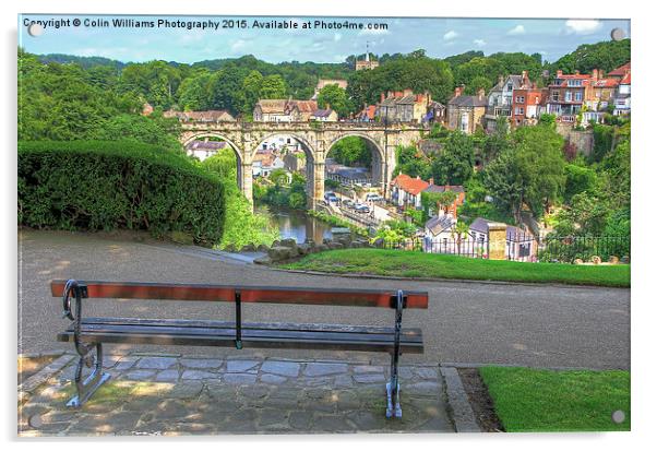 The View  Knaresborough  Yorkshire Acrylic by Colin Williams Photography