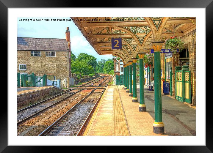  The Station  Knaresborough  Yorkshire Framed Mounted Print by Colin Williams Photography
