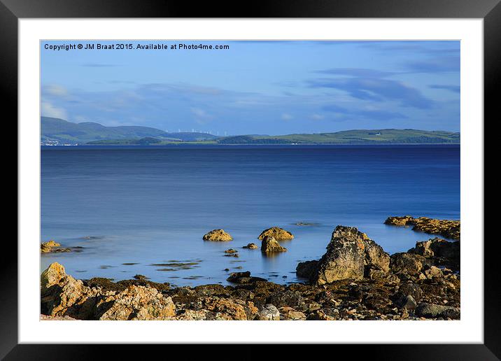 Serenity of Summer on Firth of Clyde Framed Mounted Print by Jane Braat