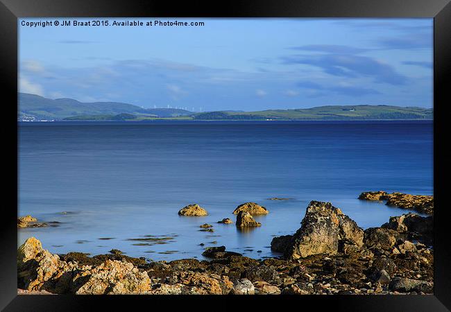 Serenity of Summer on Firth of Clyde Framed Print by Jane Braat