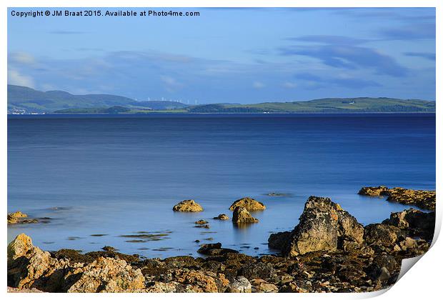 Serenity of Summer on Firth of Clyde Print by Jane Braat