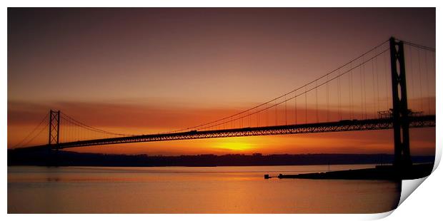 The Forth Road Bridge Print by Aj’s Images