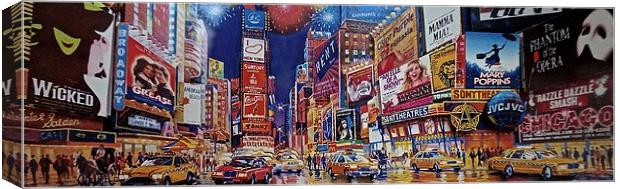 Time Square New York  Canvas Print by Sue Bottomley