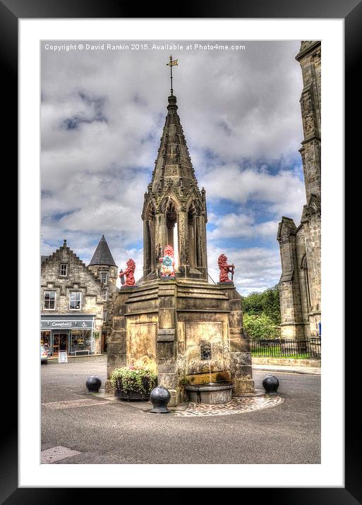  the Bruce Fountain , Falkland  Framed Mounted Print by Photogold Prints