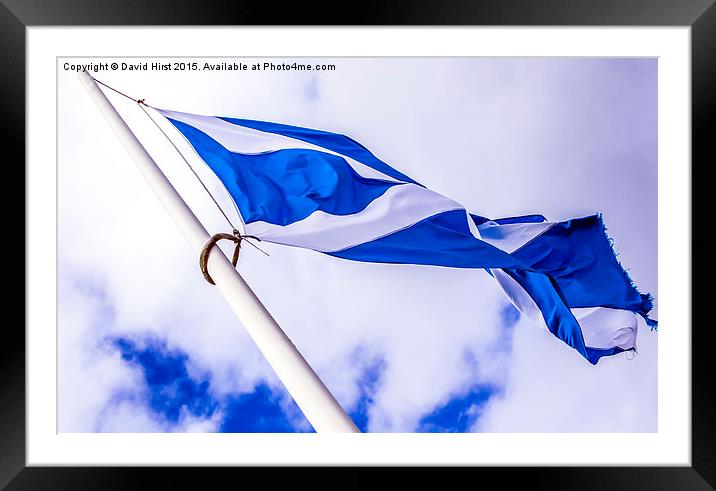  The Saltire Framed Mounted Print by David Hirst