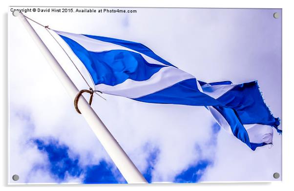  The Saltire Acrylic by David Hirst