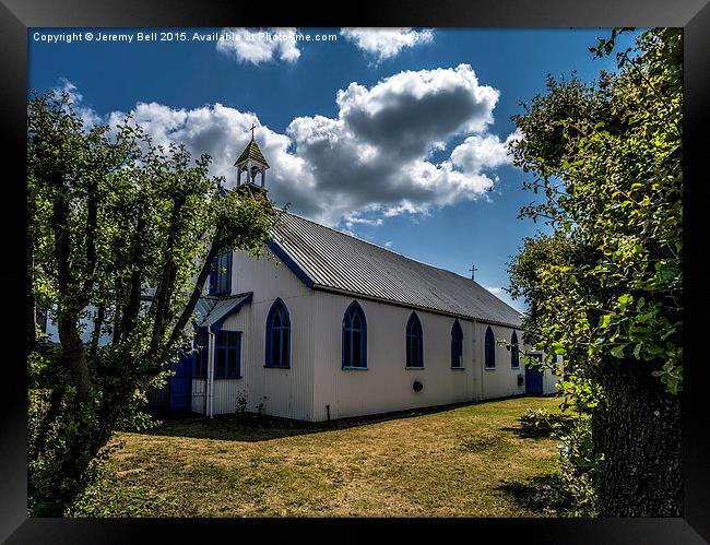 The Famous Tin Tabernacle or Tin Church situtated  Framed Print by Jeremy Bell