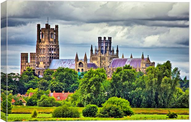Ely Cathedral Canvas Print by Darren Burroughs